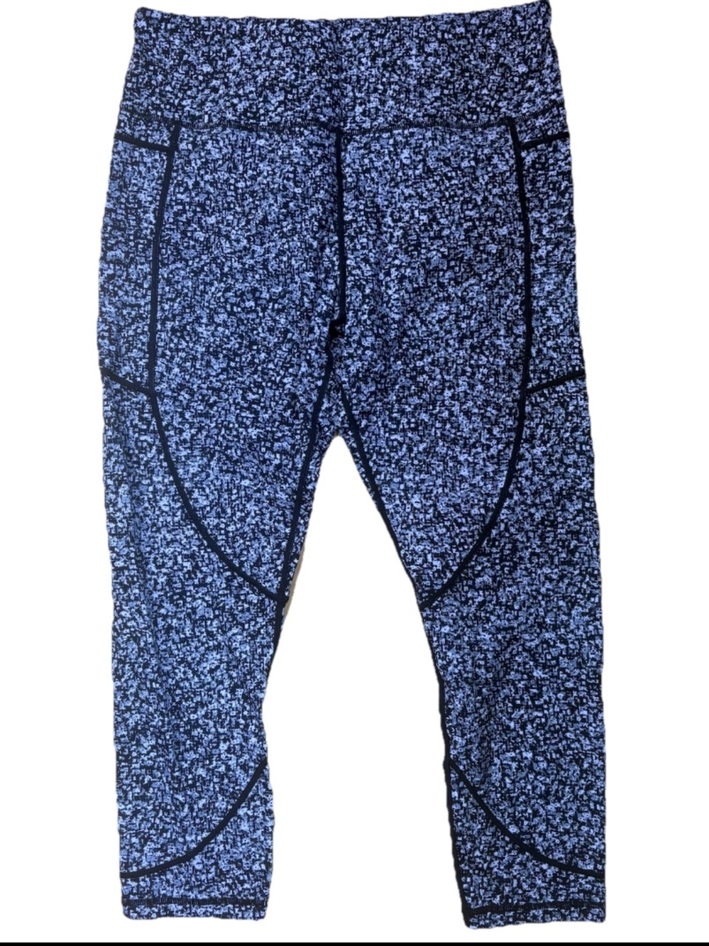 Zyia Black Mosaic Pocket Soft N Snug Leggings